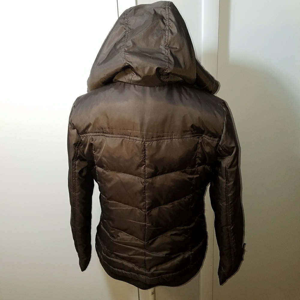 DKNY Active Petite Puffer Jacket w/ Hood - Picture 5 of 8